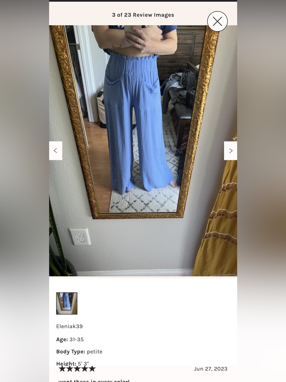 Free People Movement Blissed Out Wide-Leg Pants Sz M - Picture 2 of 7